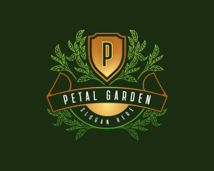 Natural Botanical Shield logo design