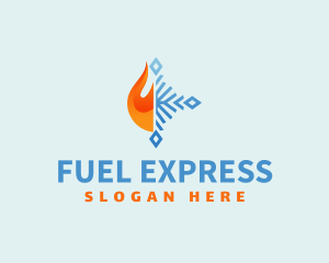 Fire Ice Fuel Energy logo design