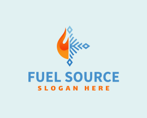 Fire Ice Fuel Energy logo design