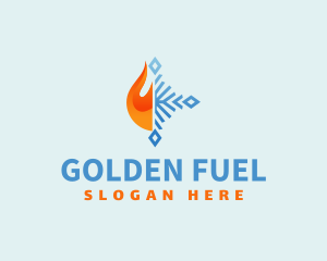 Fire Ice Fuel Energy logo design