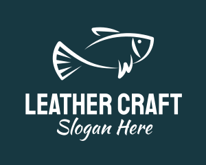 Carp Fishing Sketch logo design