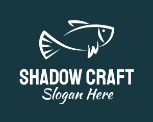 Carp Fishing Sketch logo design