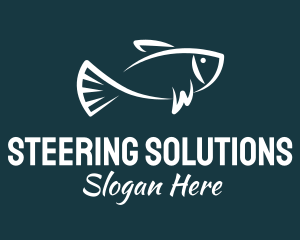 Carp Fishing Sketch logo design