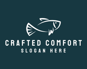 Carp Fishing Sketch logo design