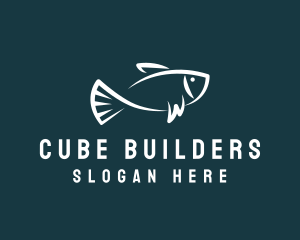 Carp Fishing Sketch logo design