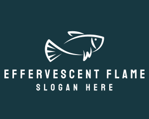 Carp Fishing Sketch logo design