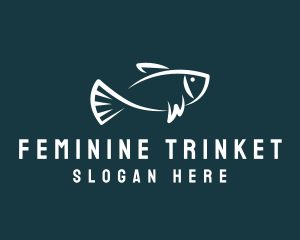 Carp Fishing Sketch logo design