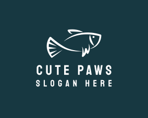 Carp Fishing Sketch logo design