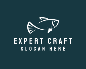 Carp Fishing Sketch logo design