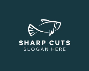 Carp Fishing Sketch logo design