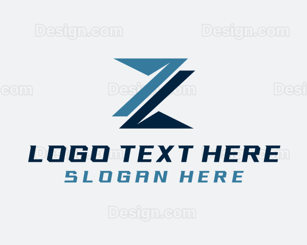 Letter Z Technology Digital Logo