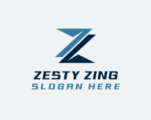 Letter Z Technology Digital logo design