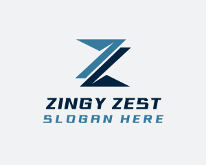 Letter Z Technology Digital logo design