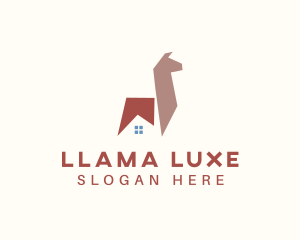 Llama House Property logo design