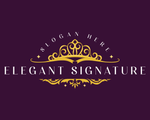 Elegant Royal Crown logo design