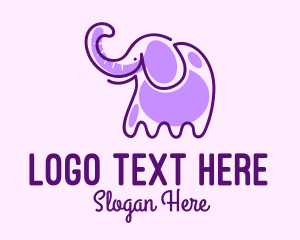 Purple Elephant Monoline logo
