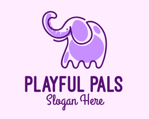 Purple Elephant Monoline logo