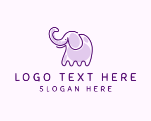 Purple Elephant Monoline logo