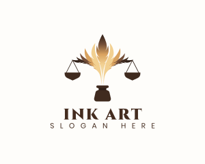 Legal Quill Ink logo design