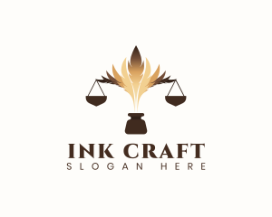 Legal Quill Ink logo design