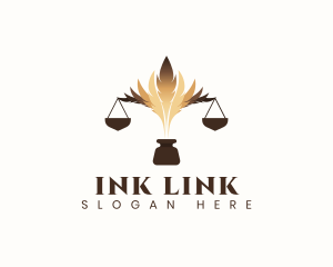 Legal Quill Ink logo design