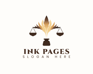 Legal Quill Ink logo design