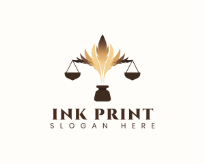 Legal Quill Ink logo design