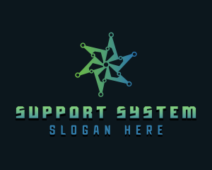 Cyber System Technology logo design