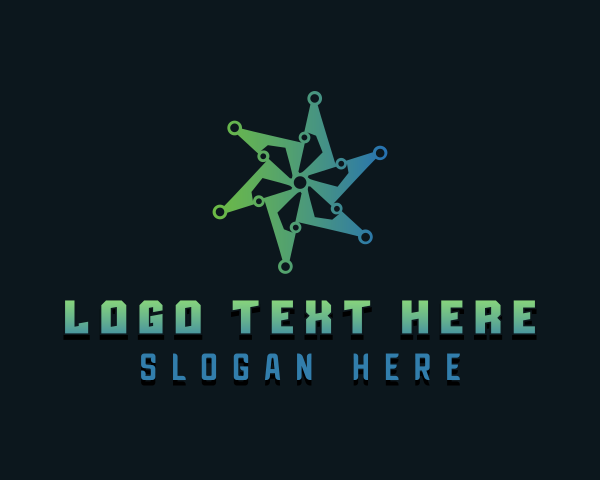 Computer Fan logo example 1