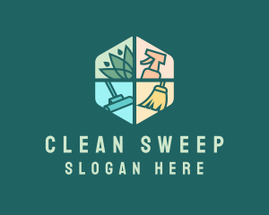 Cleaning Service Tools logo design