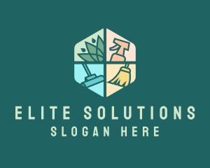 Cleaning Service Tools logo design