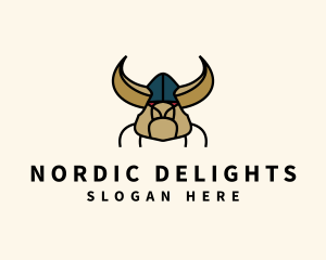 Angry Wild Viking logo design