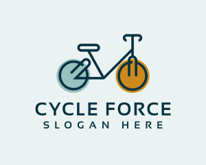 Bicycle Cycling Wheels logo design