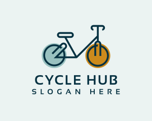 Bicycle Cycling Wheels logo design