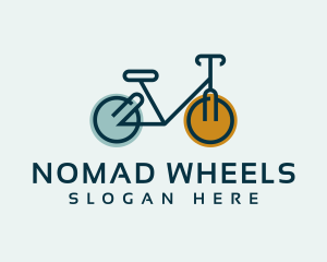 Bicycle Cycling Wheels logo design