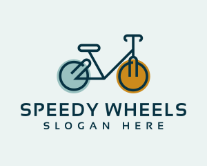 Bicycle Cycling Wheels logo design