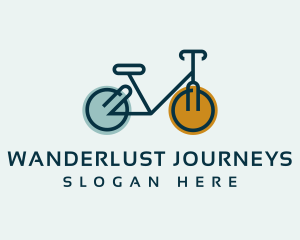 Bicycle Cycling Wheels logo design