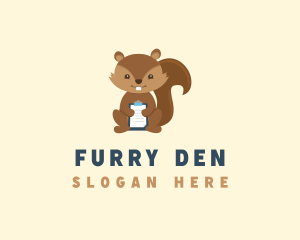 Clipboard Furry Squirrel logo