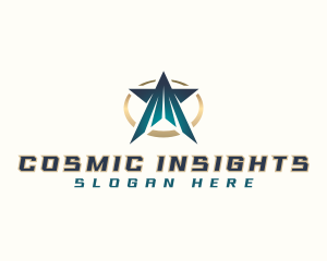 Cosmic Star Galaxy  logo design