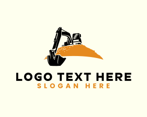 Quarry Backhoe Excavator Logo