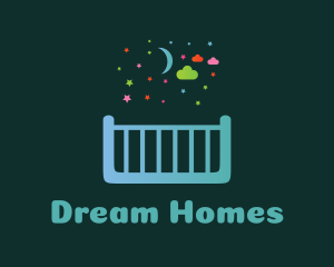 Moon Dream Crib logo design