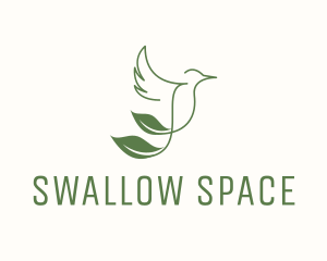 Bird Leaf Nature logo