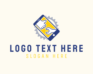 Screen - Cogs Phone Repair logo design