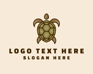 Brown Sea Turtle logo