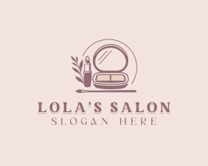 Lipstick Makeup Salon logo design