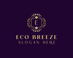 Floral Eco Salon logo design