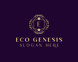 Floral Eco Salon logo design