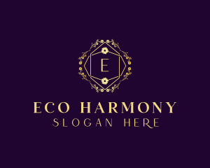 Floral Eco Salon logo design