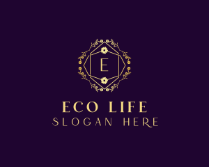 Floral Eco Salon logo design