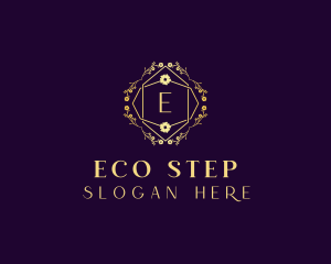 Floral Eco Salon logo design